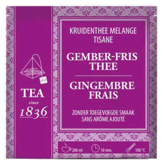 tea since 1836, gember fris thee