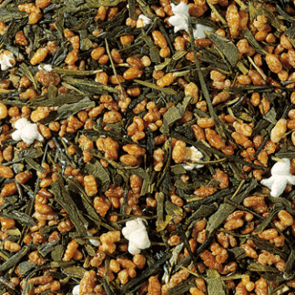 green tea genmaicha, loose tea